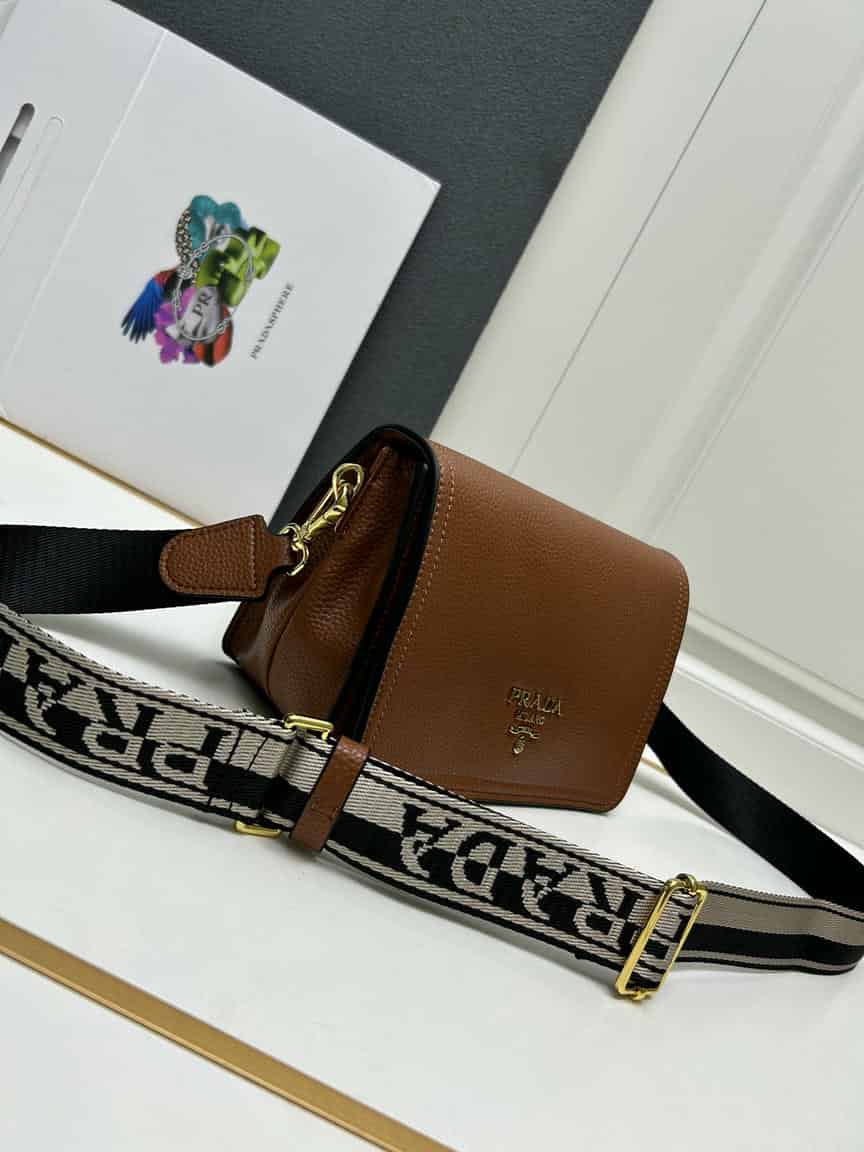 Prada Dual Strap Flap Crossbody Bag  Luxury