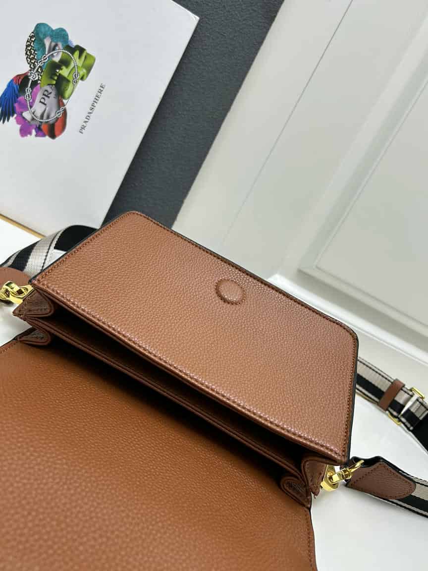 Prada Dual Strap Flap Crossbody Bag  Luxury