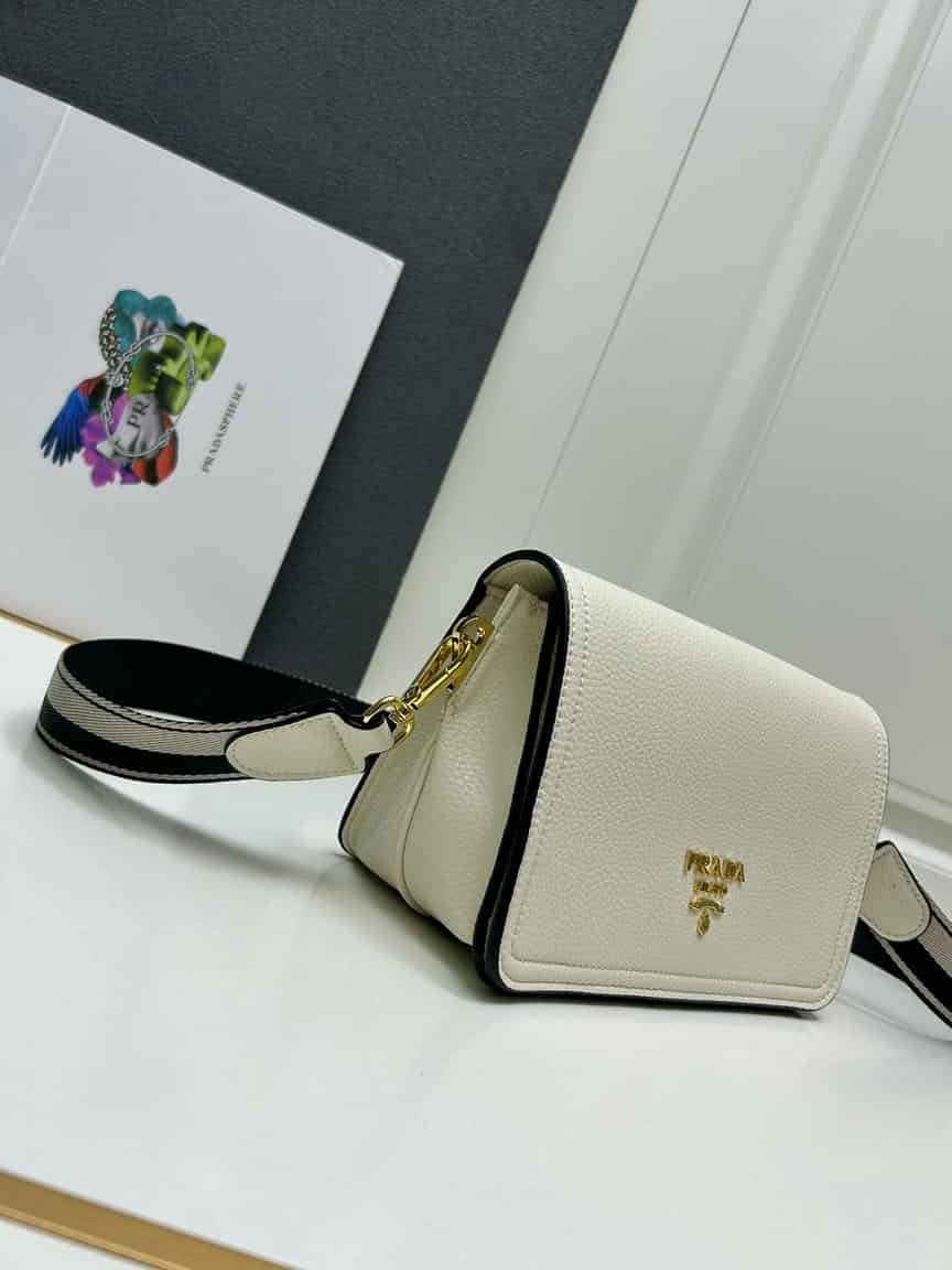 Prada Dual Strap Flap Crossbody Bag  Luxury